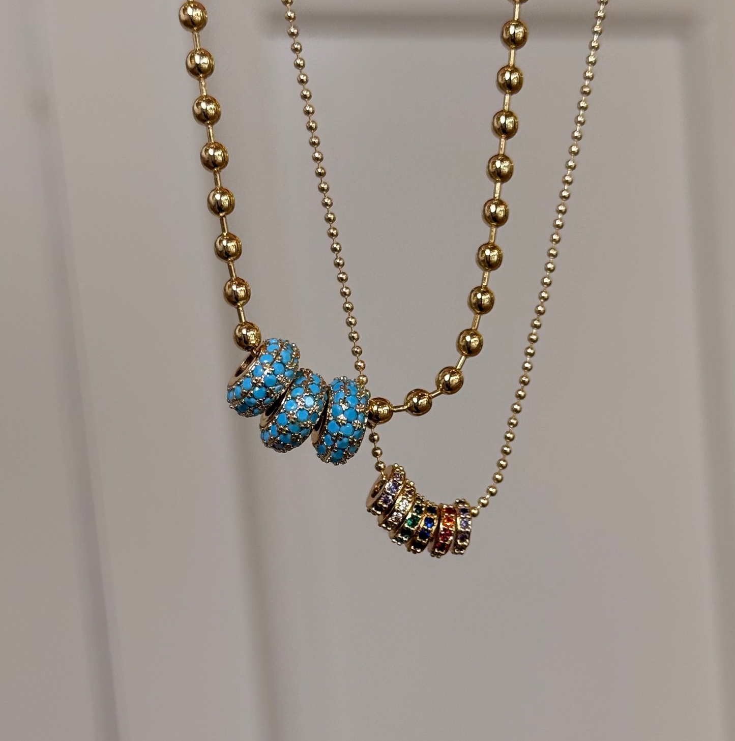 Golden Mini Dots Necklace