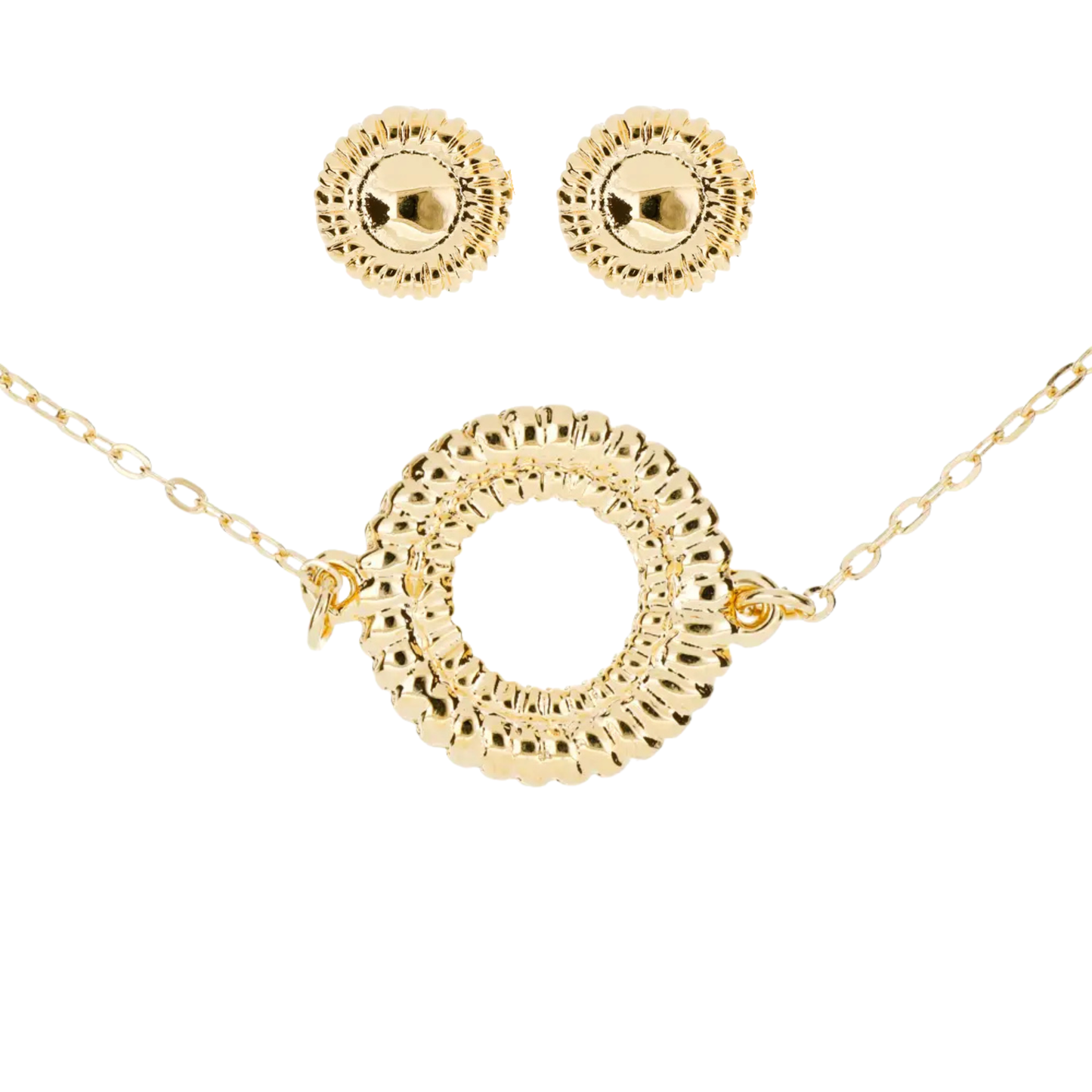 Set Collar Aro Trenzado