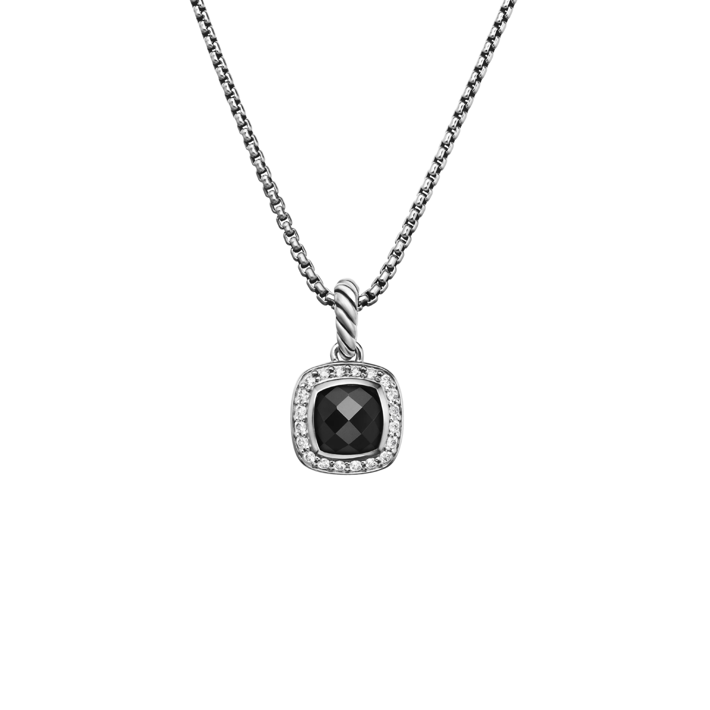 David silver onyx necklace