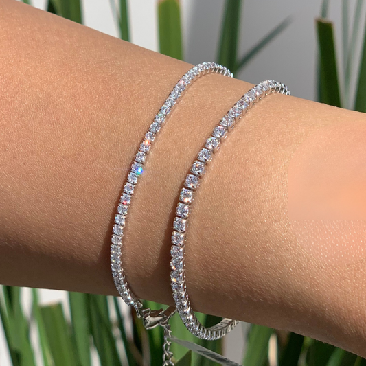 Silver Tennis Bracelet 3mm