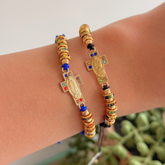 Colors Cross Blue Bracelet