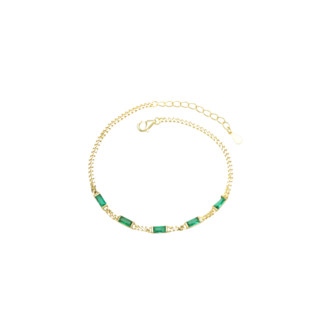 GREEN STONE BRACELET