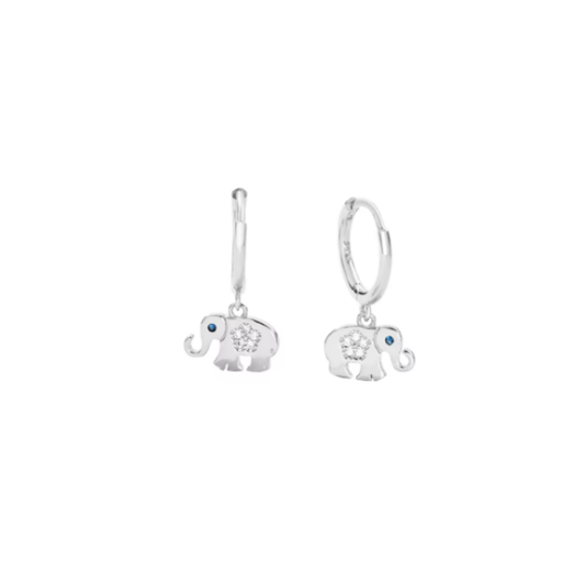 Silver elephant huggies