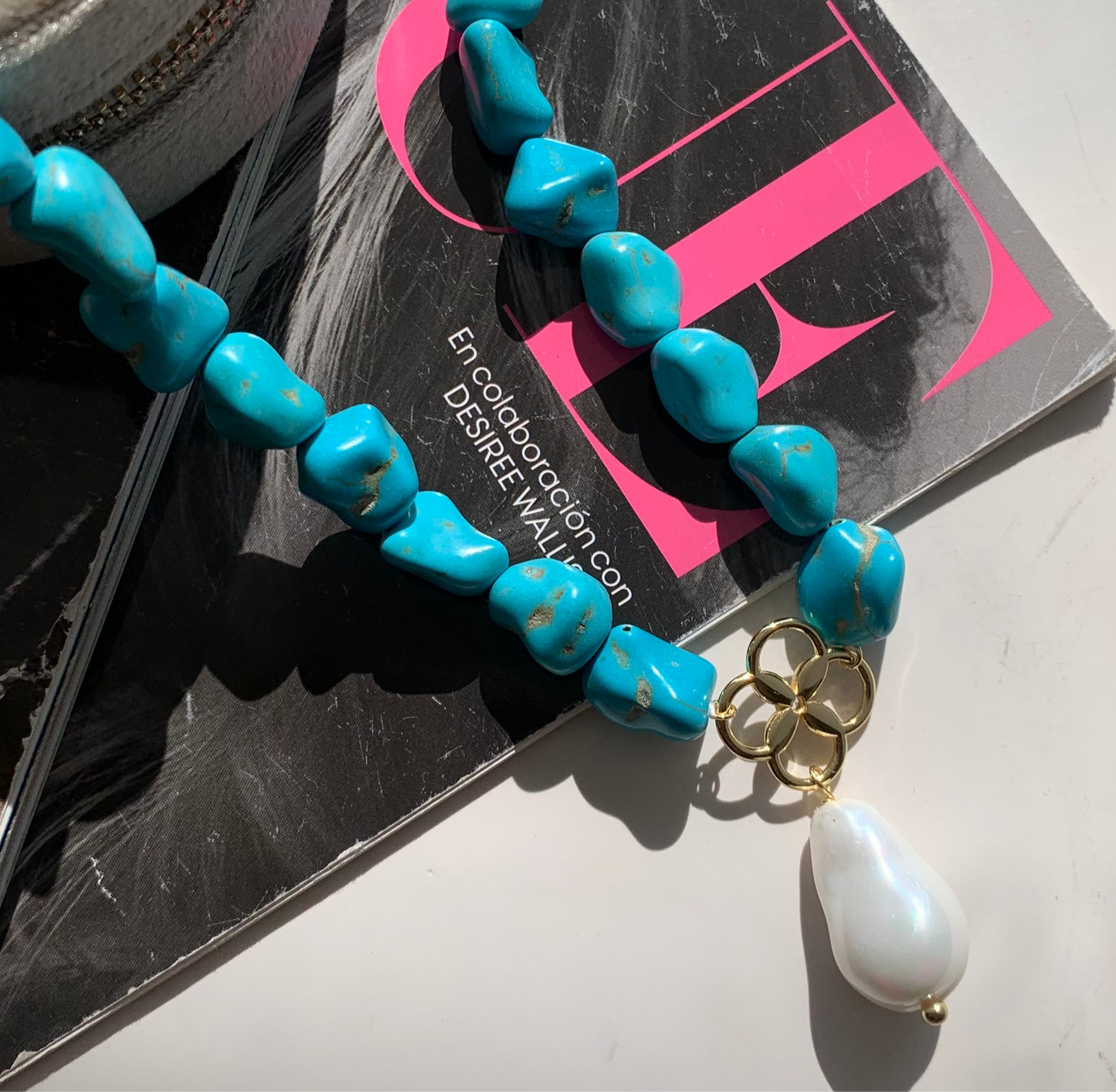 Turquoise chunky necklace