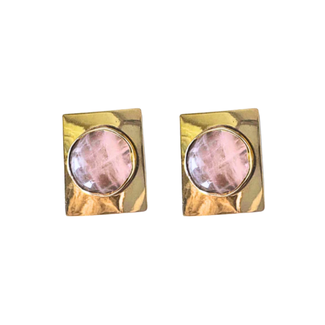 Rose Quartz Earrings | Soft Pink Summer Gemstones
