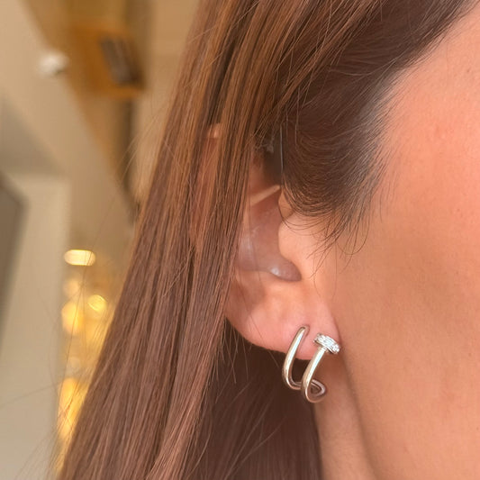 Silver Cartier Earrings