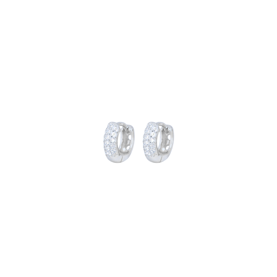 Silver Hoops Bianca 6Mm