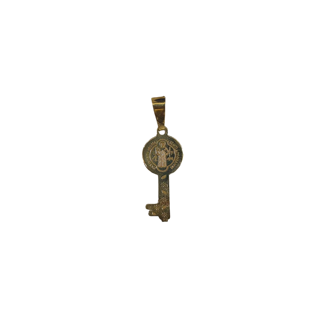 San Benito key charm 10k