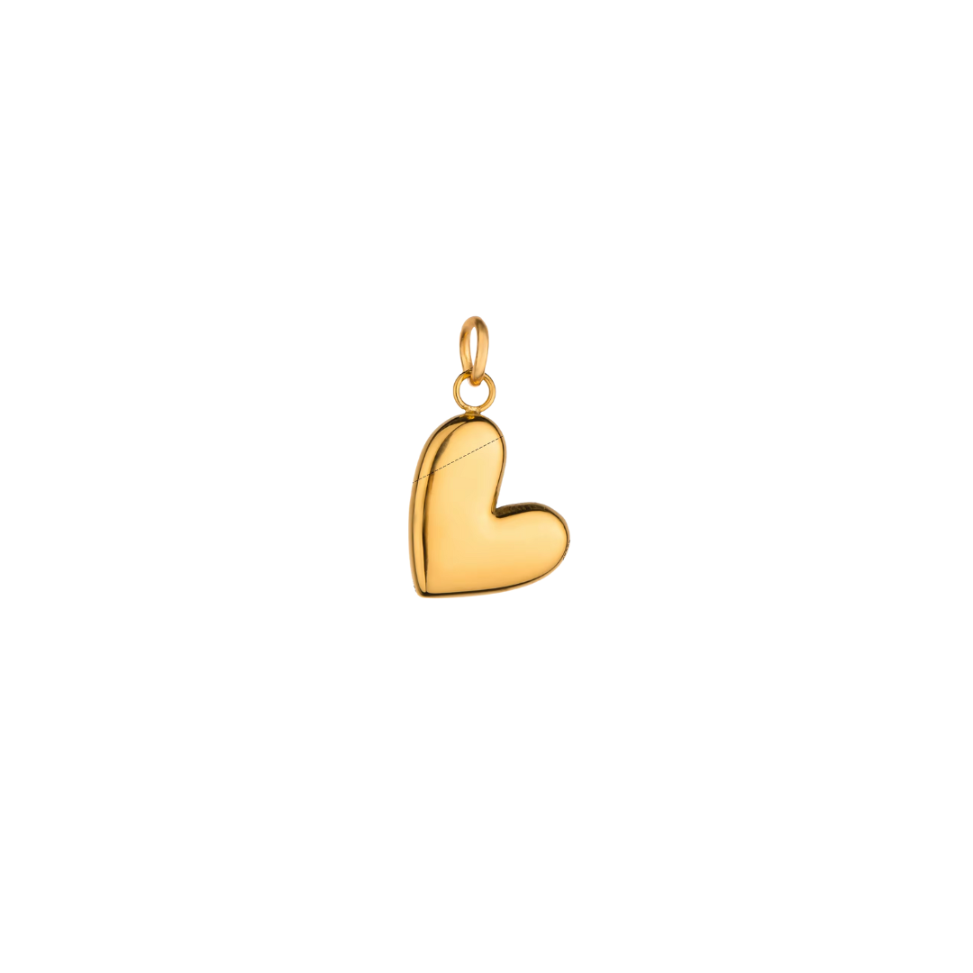 Heart Golden Charm