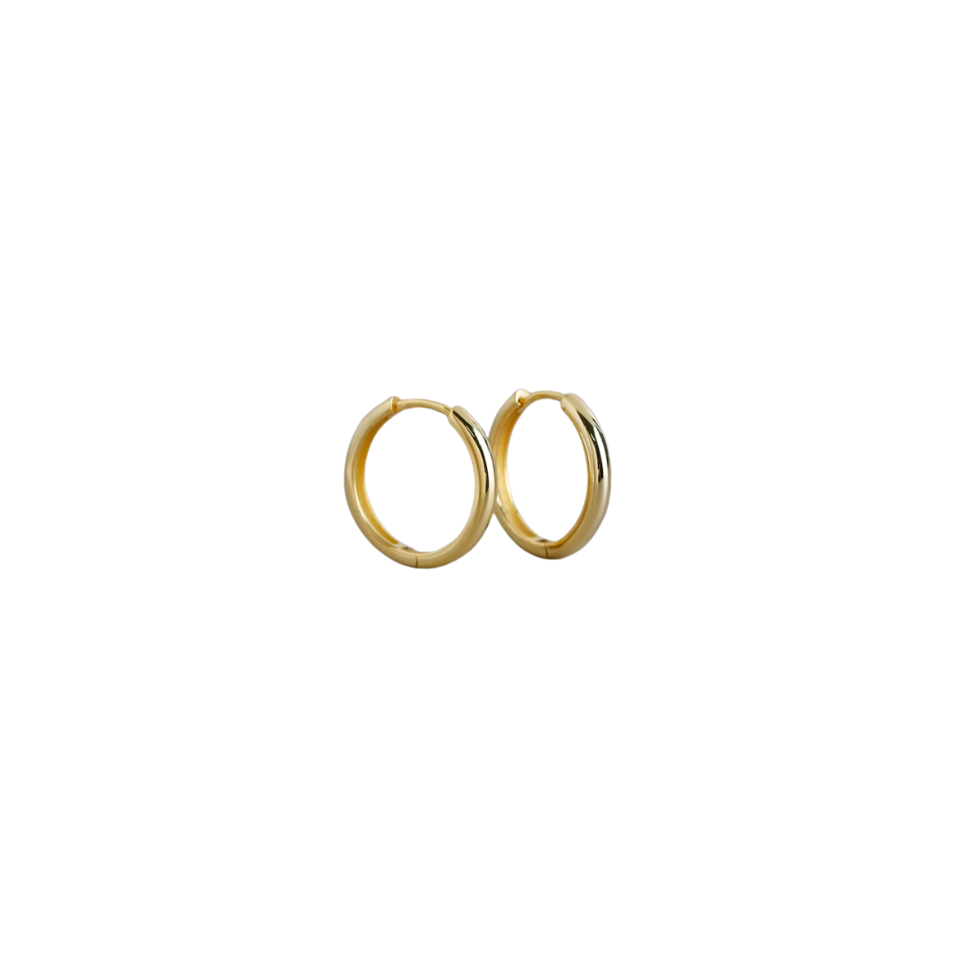Simple gold huggies