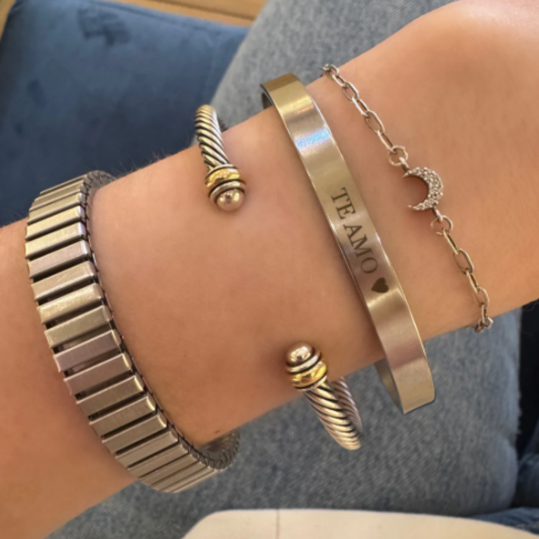 Brazalete plata mensaje secreto