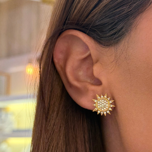 Golden Sun Earrings