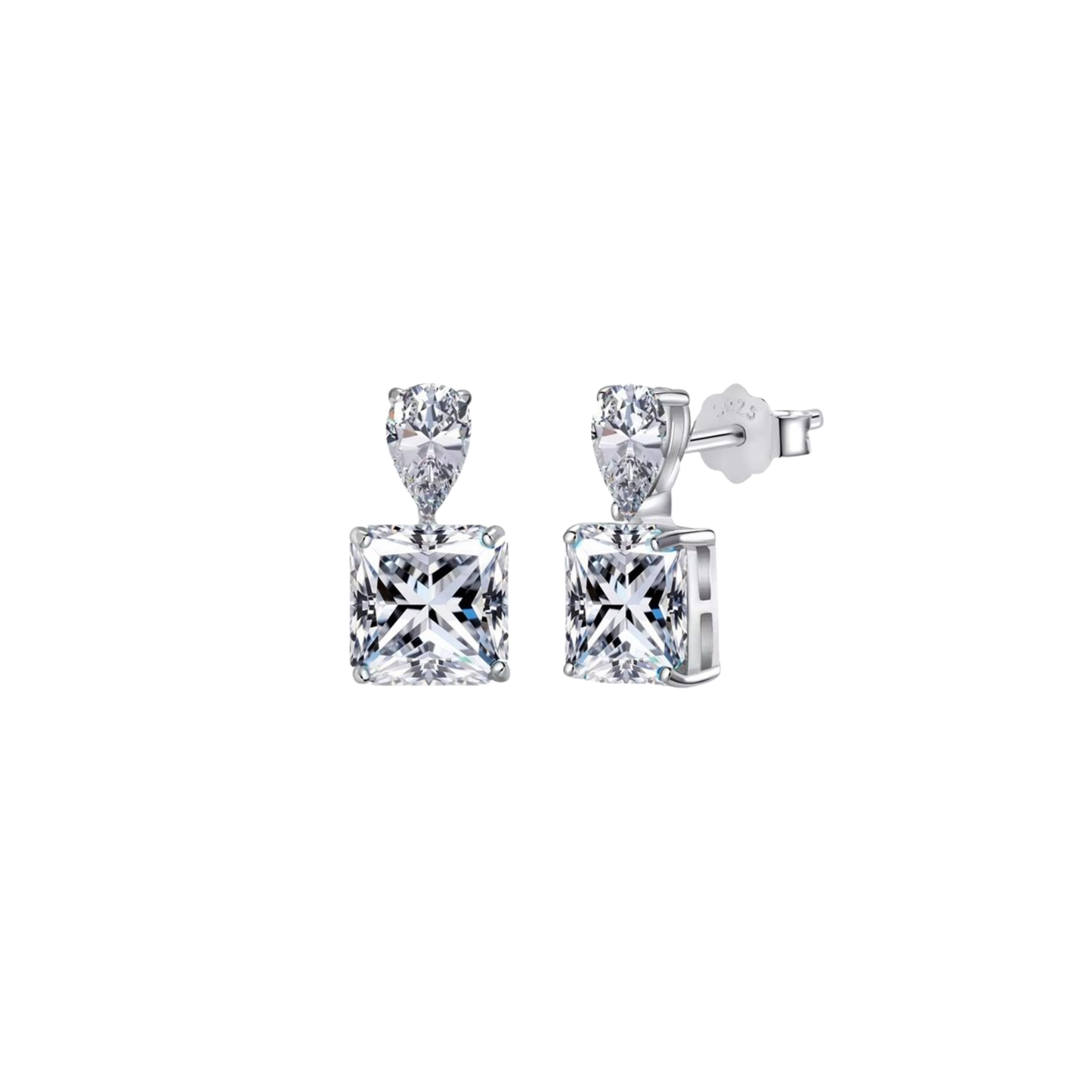 Aura Party Silver Earrings