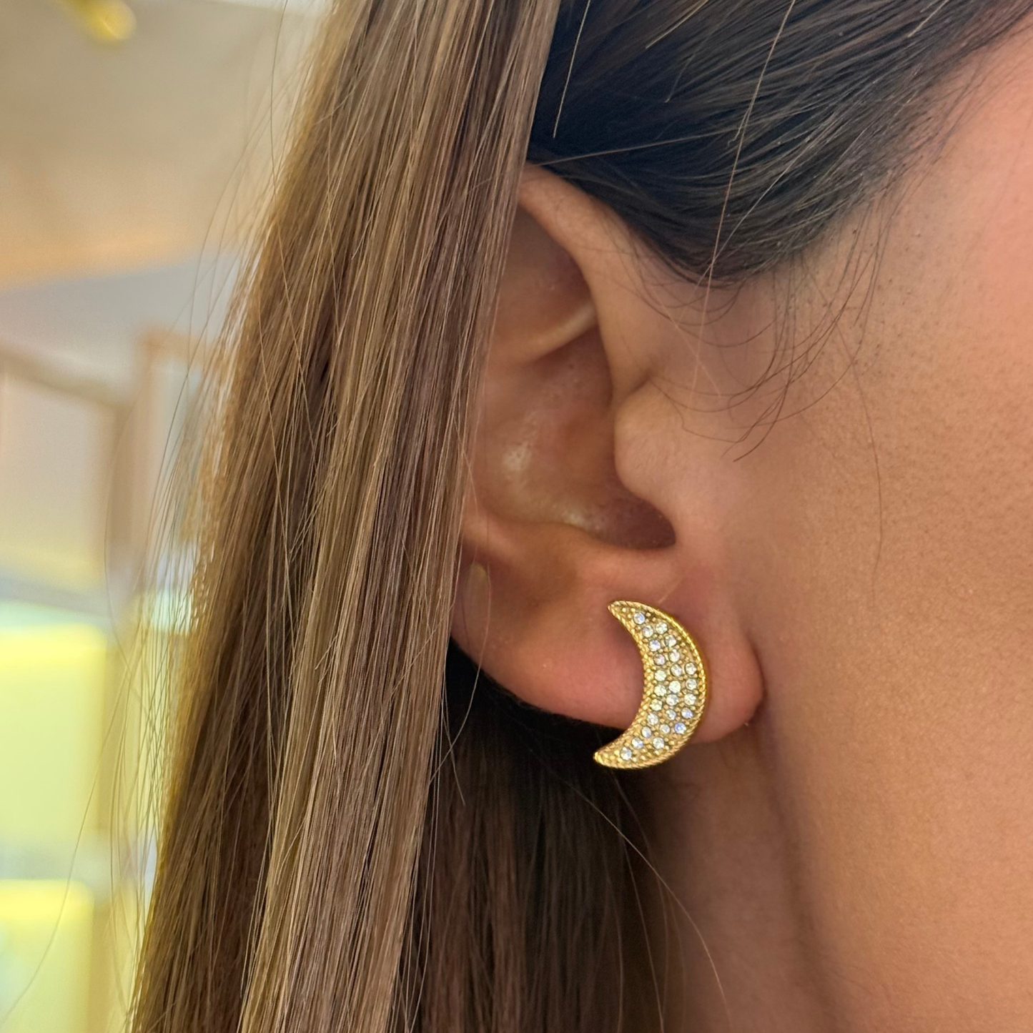 Golden Moon Earrings