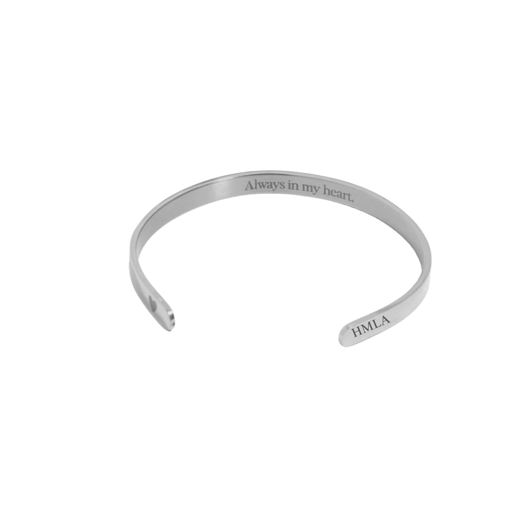 Brazalete plata mensaje secreto
