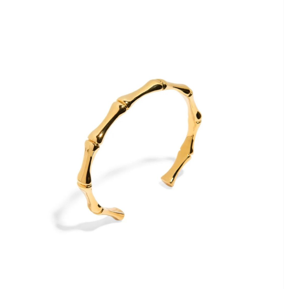 Bamboo golden bracelet