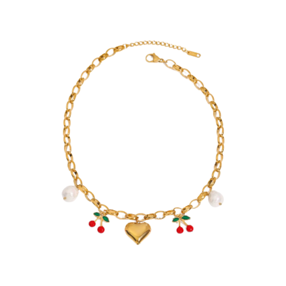 Cherry love necklace