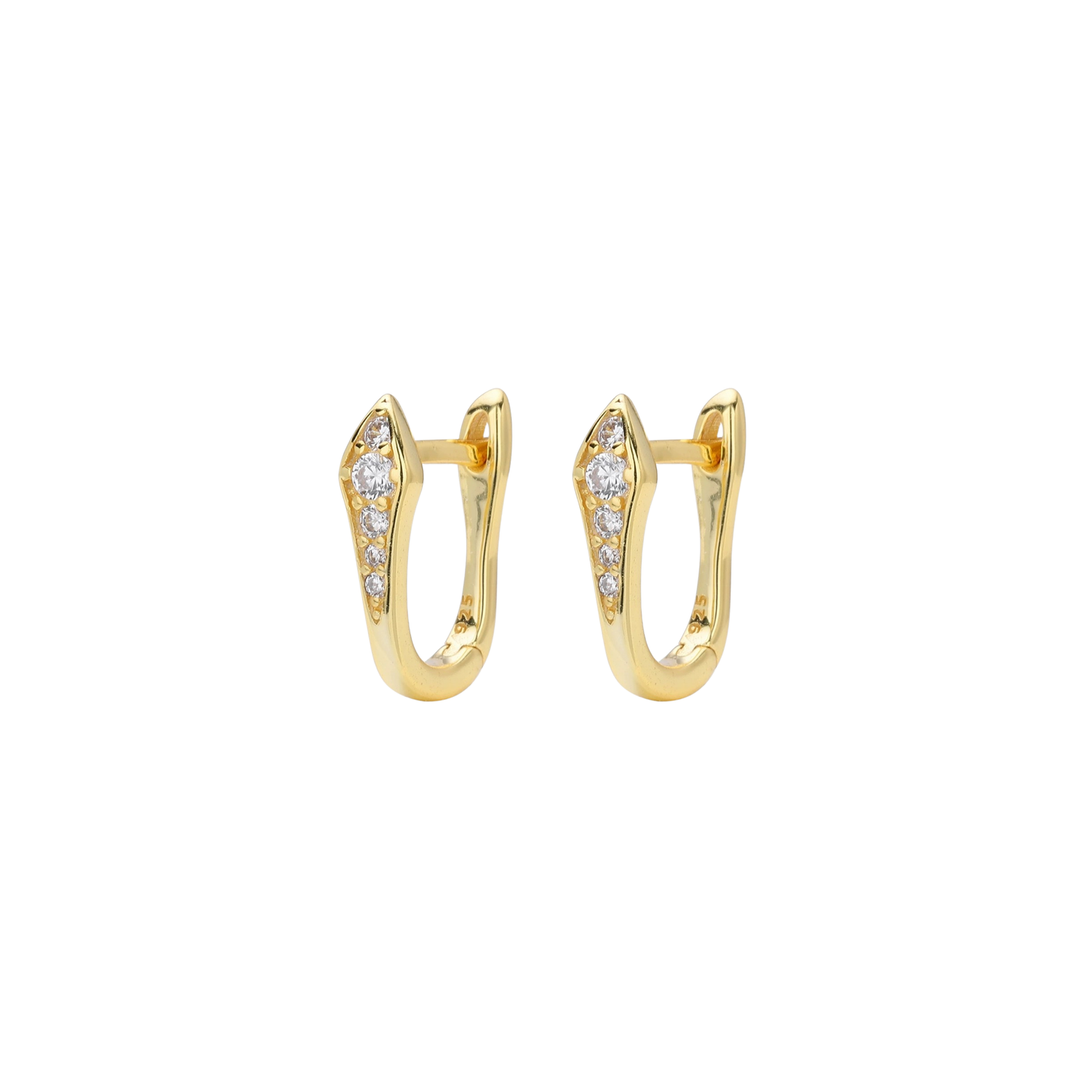 Glimmer Golden Hoops