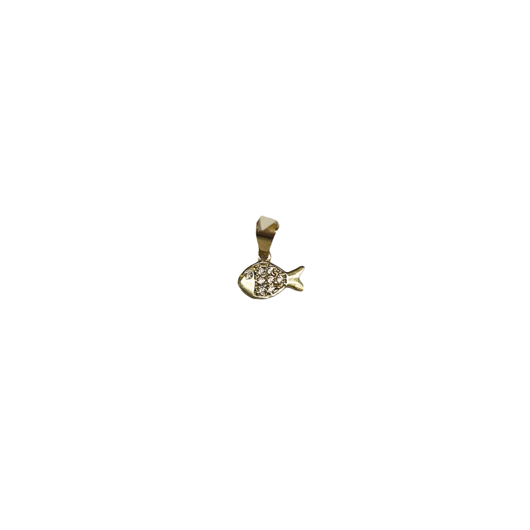 Mini fish charm 10k