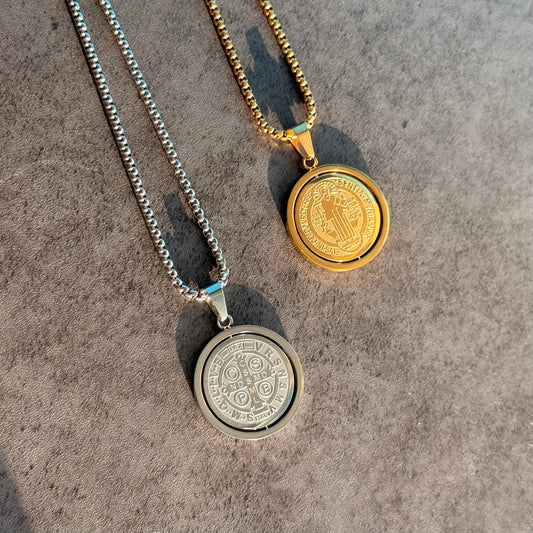 Spinning San Benito Golden Necklace
