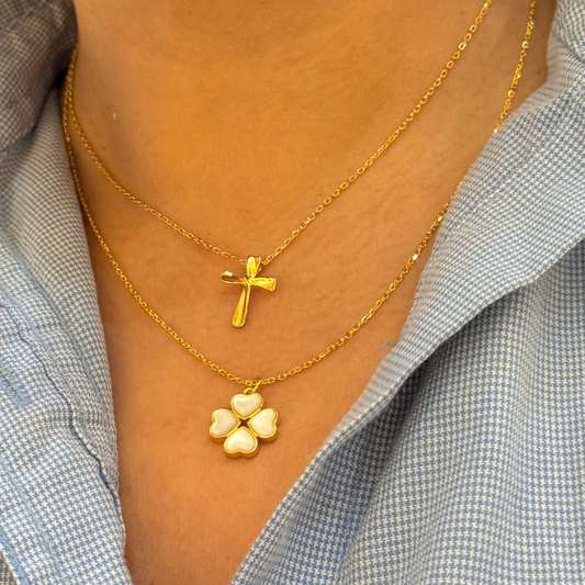 Cross Delicate Golden Necklace