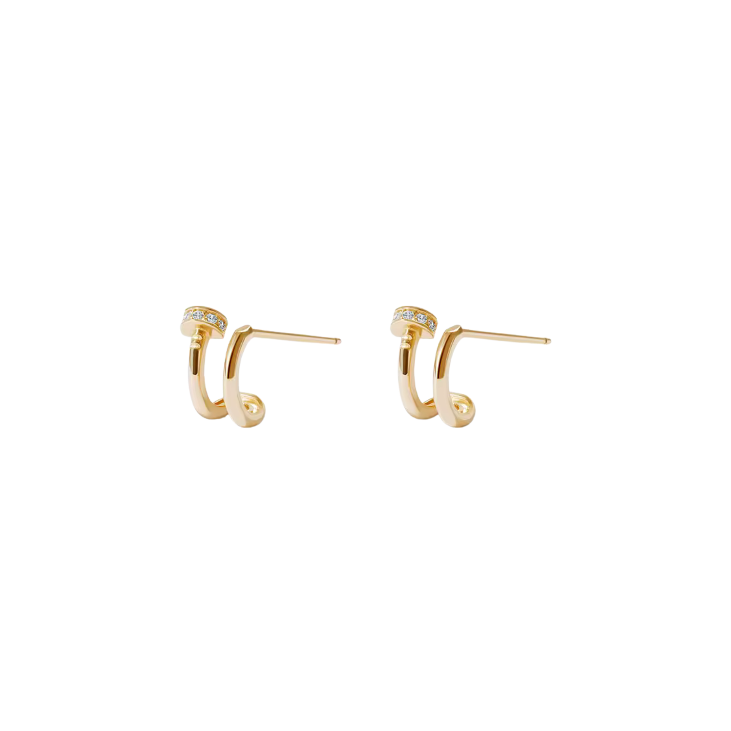 Golden Cartier Earrings