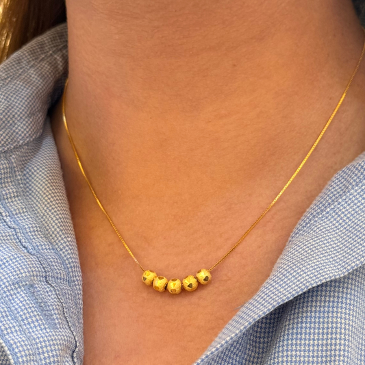 Five Golden Necklace