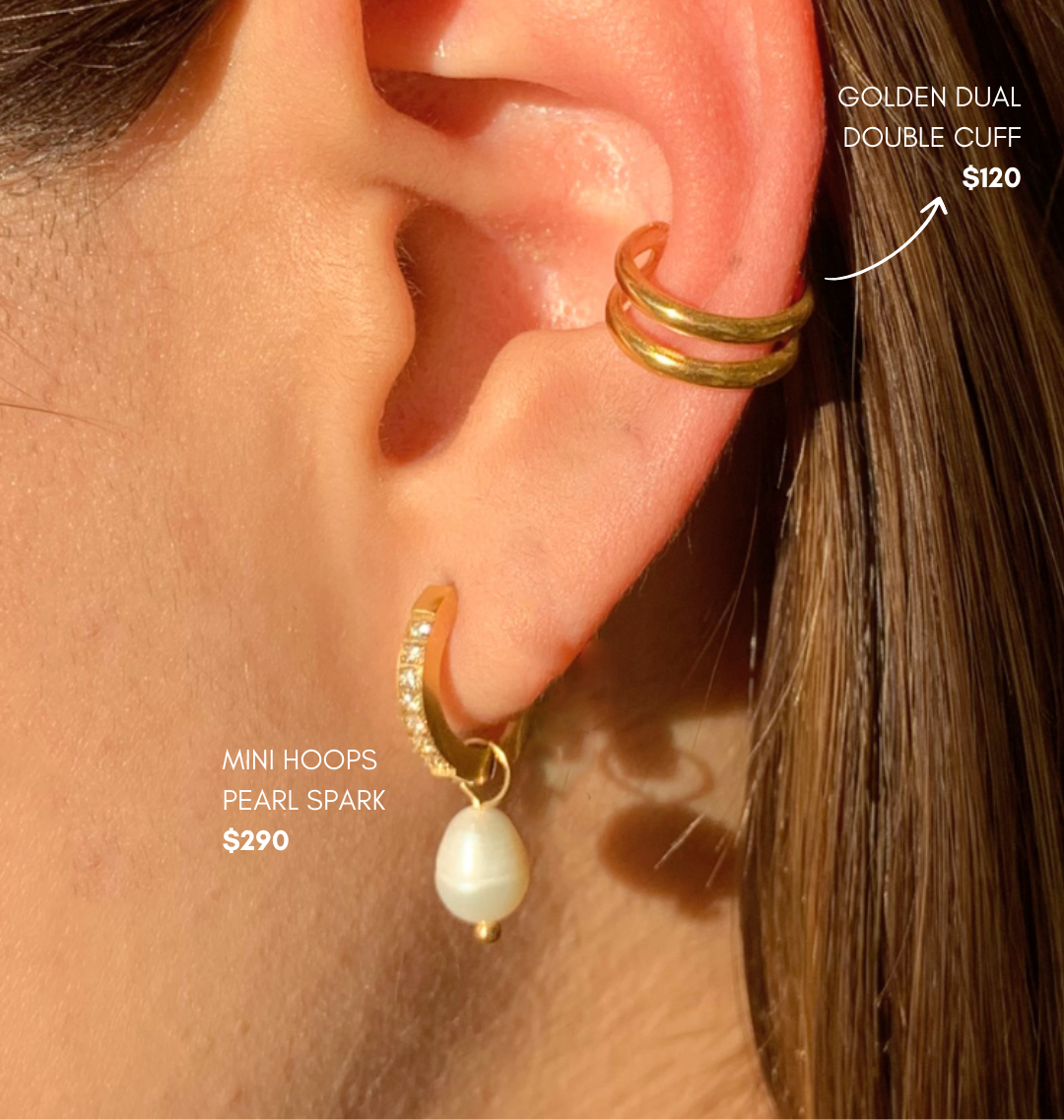 MINI HOOPS PEARL