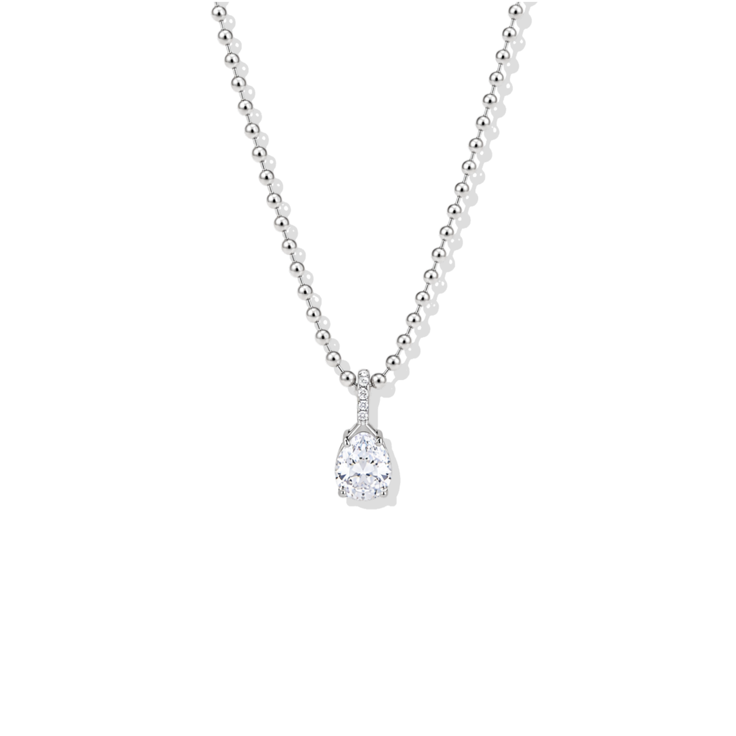 Silver Dost Necklace Drop
