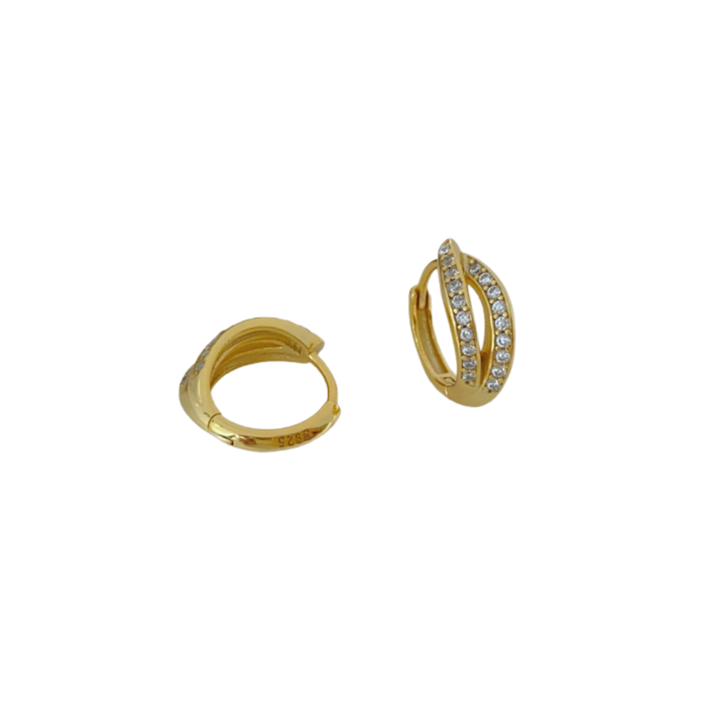 Mini Golden Eternity Hoops