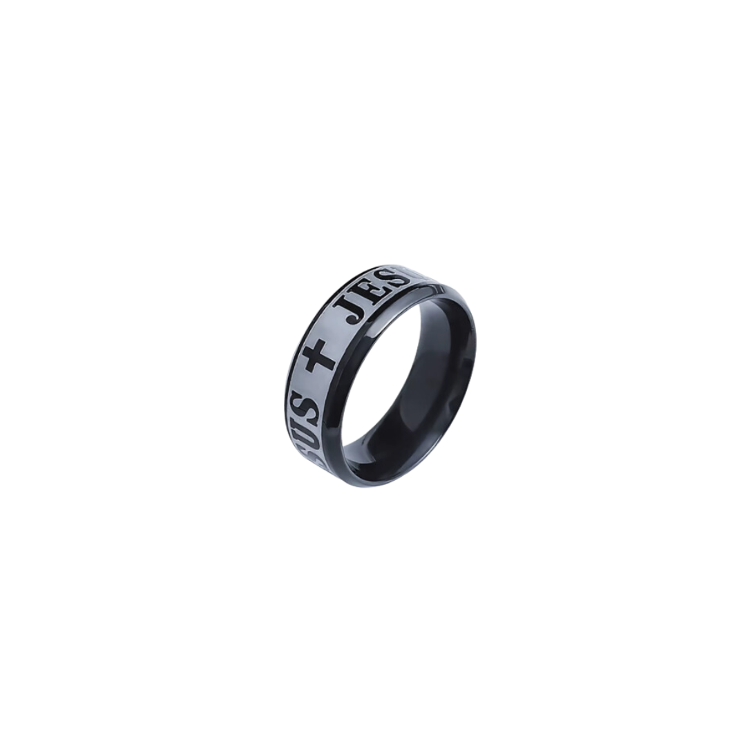 Black ring jesus