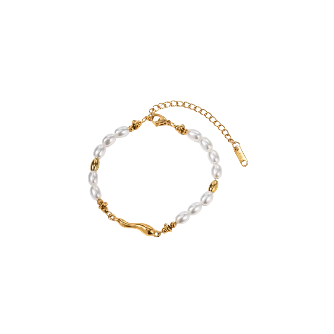 Drop irregular pearl bracelet