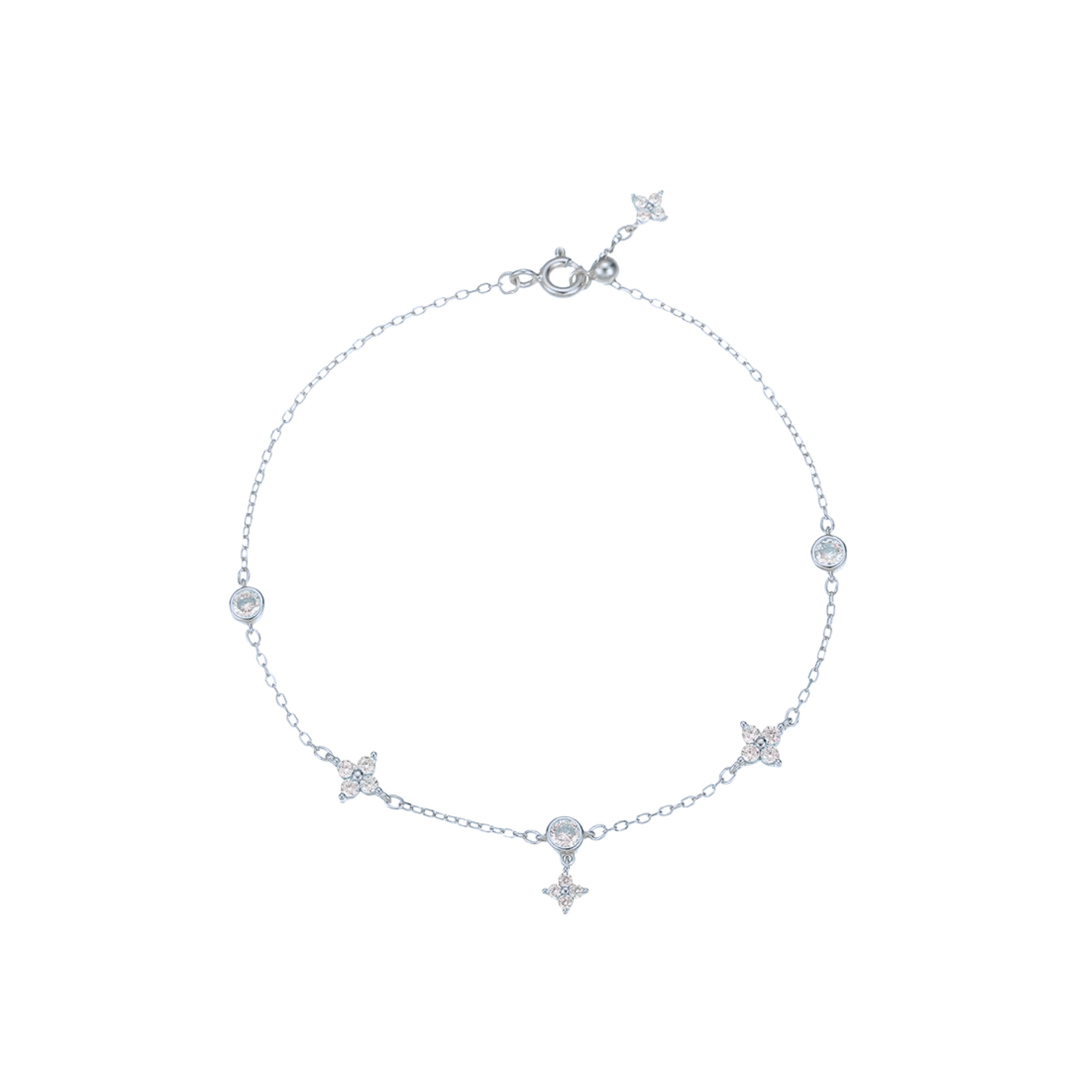 Spark Irregular Silver Bracelet