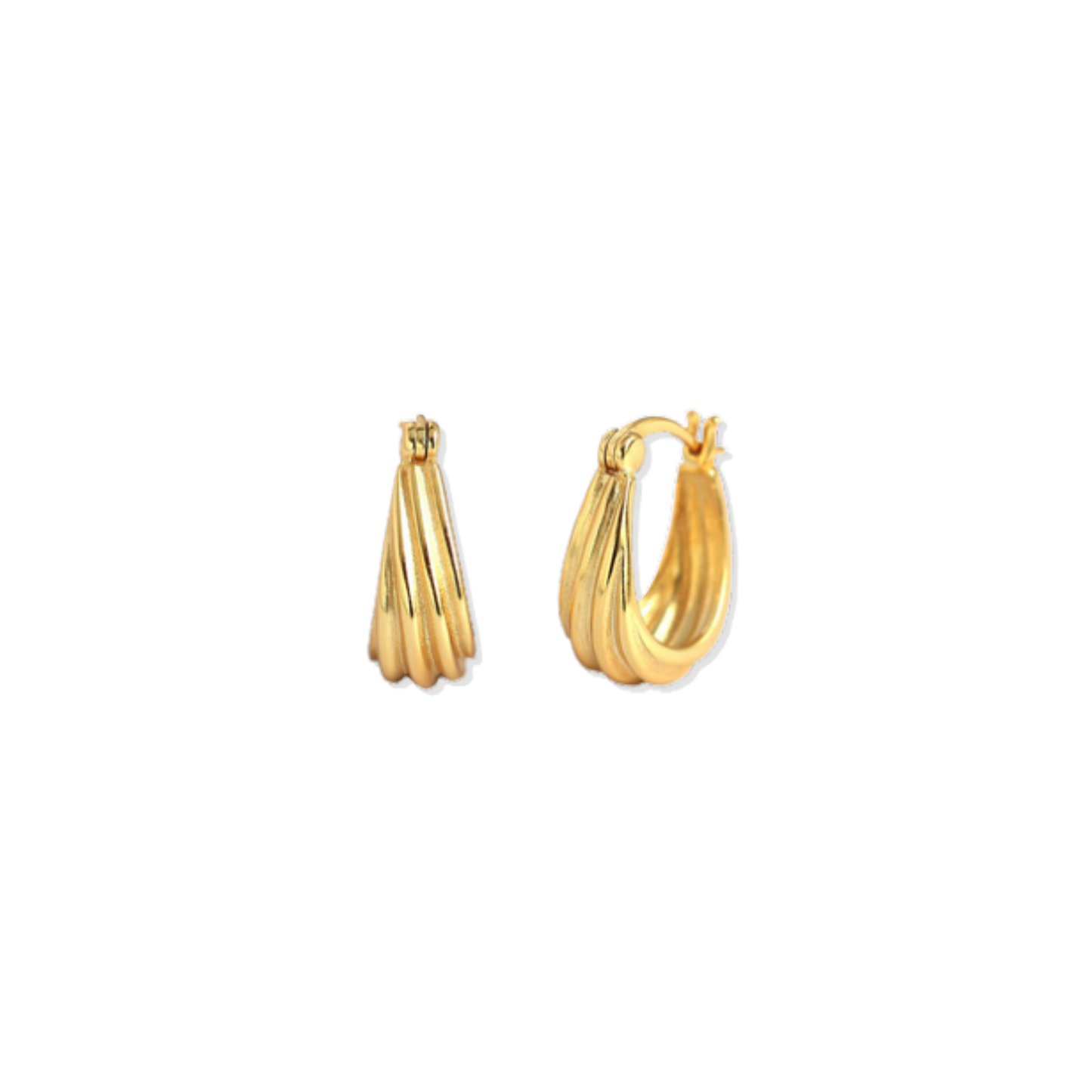 Golden Infinity Band Hoops