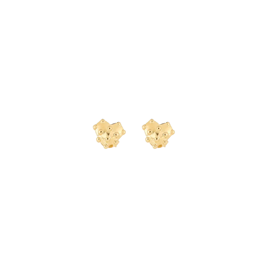 Mini Round Heart Stud