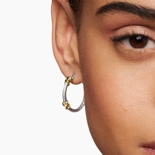 David Silver Intertwined Hoops