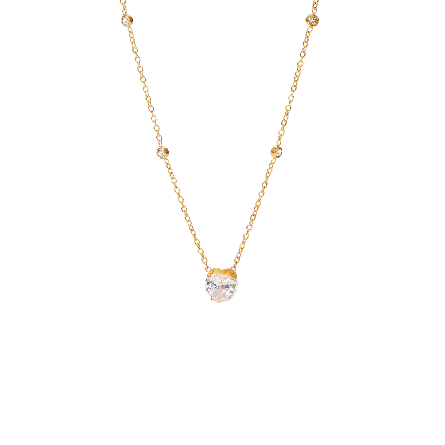 Golden Etarnal Love Necklace