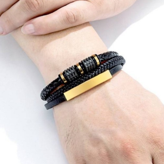 Massimo Golden Black Bracelet