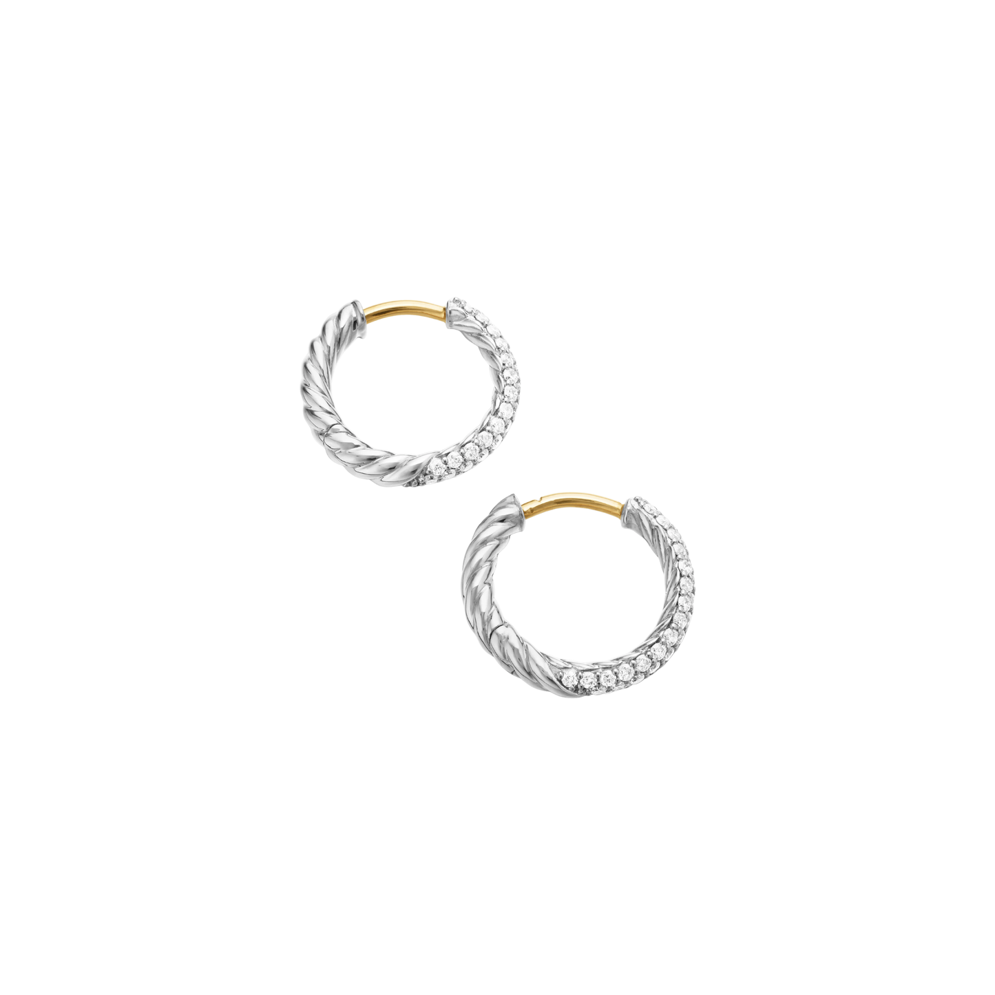 Silver Spark Hoops