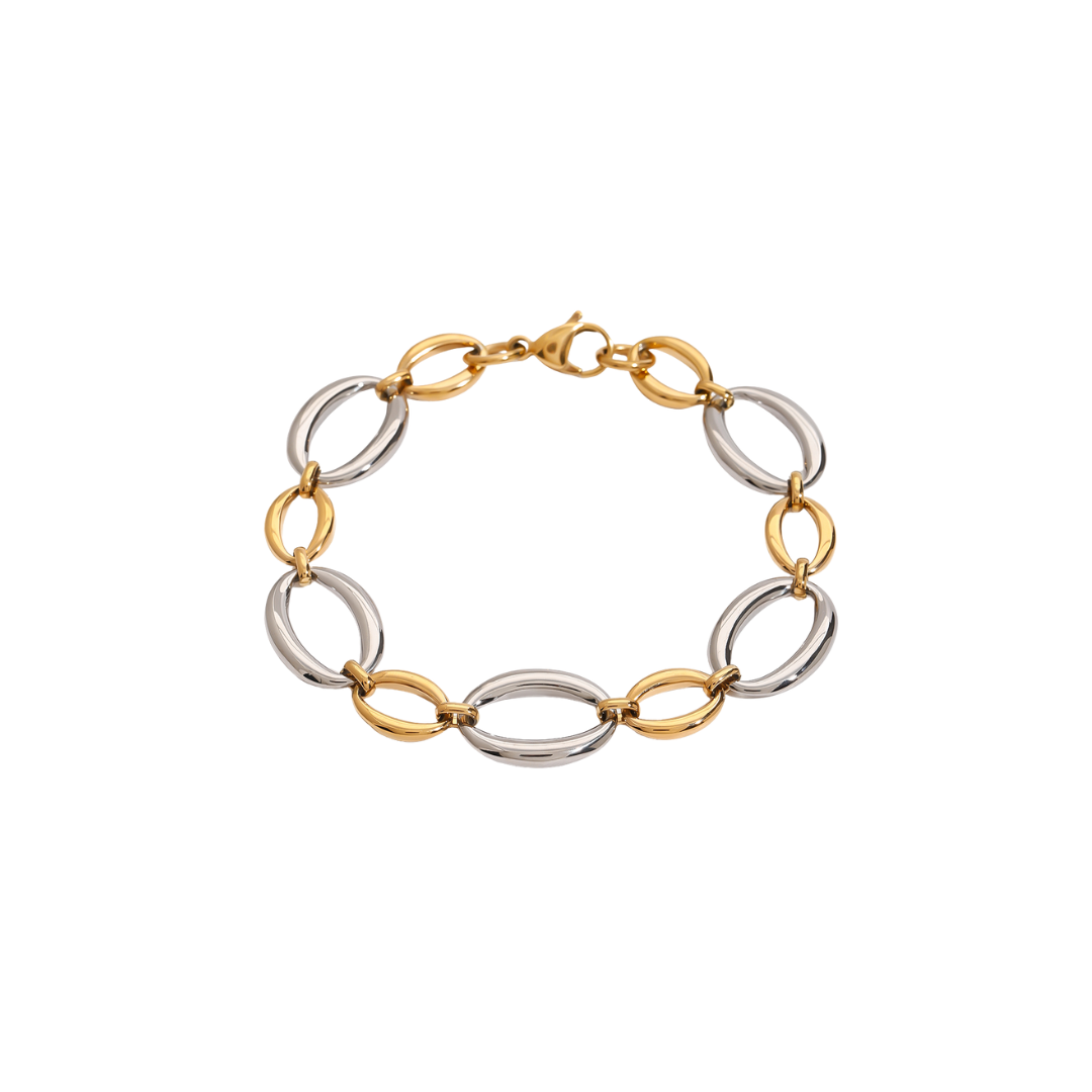 Dual Color Oval Bracelet