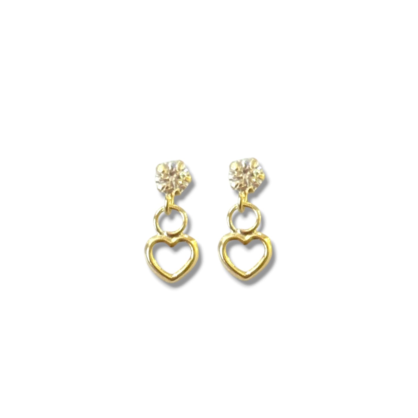 Colgante 3mm Corazon 10k