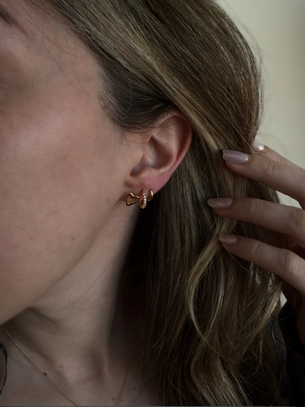 Large Heart Stud