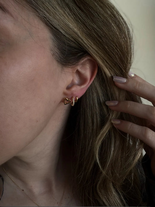 Large Heart Stud