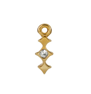 3 star charm with crystal