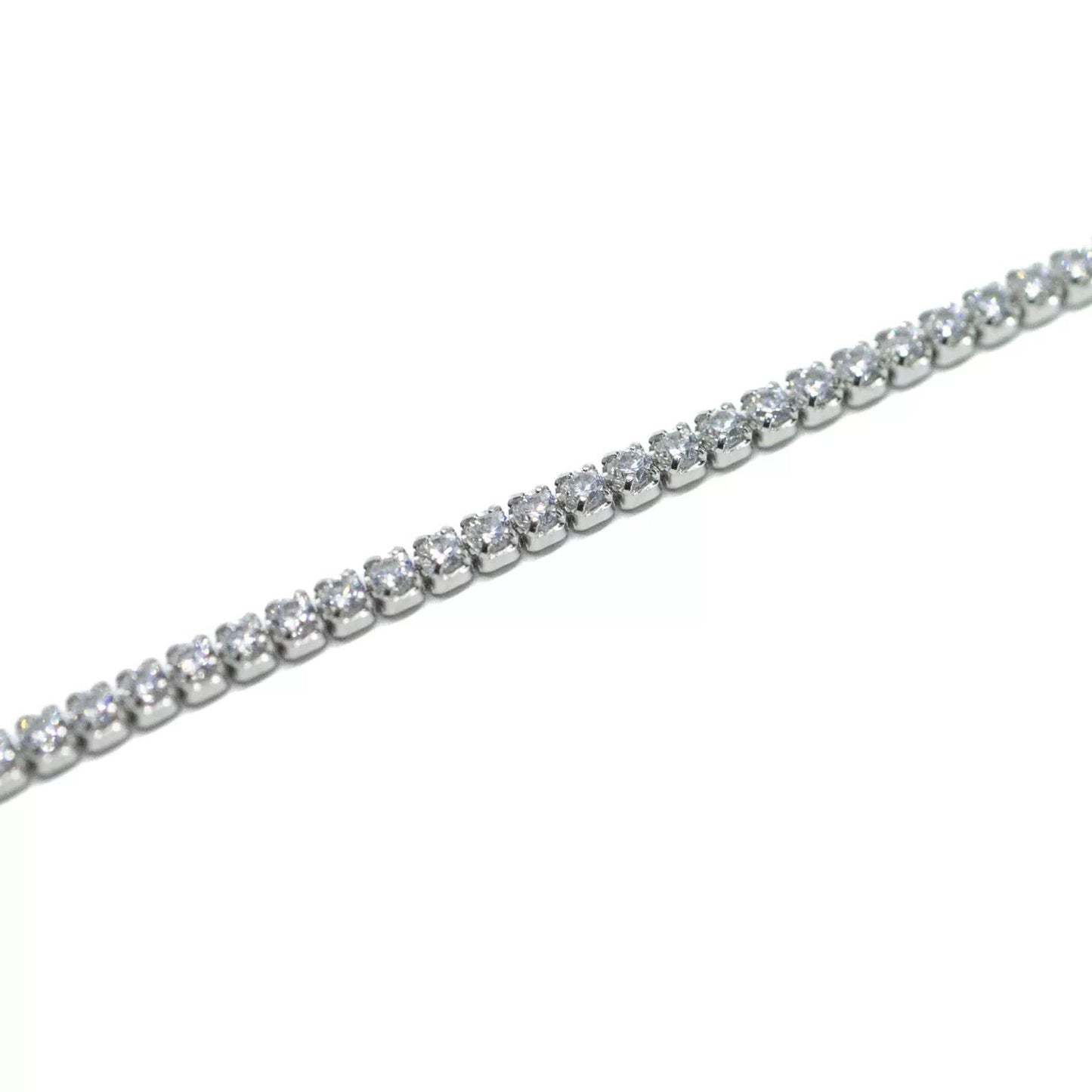 Silver tennis necklace 2mm