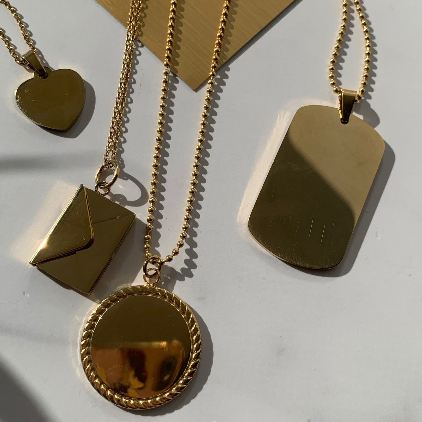Engravable golden id tag