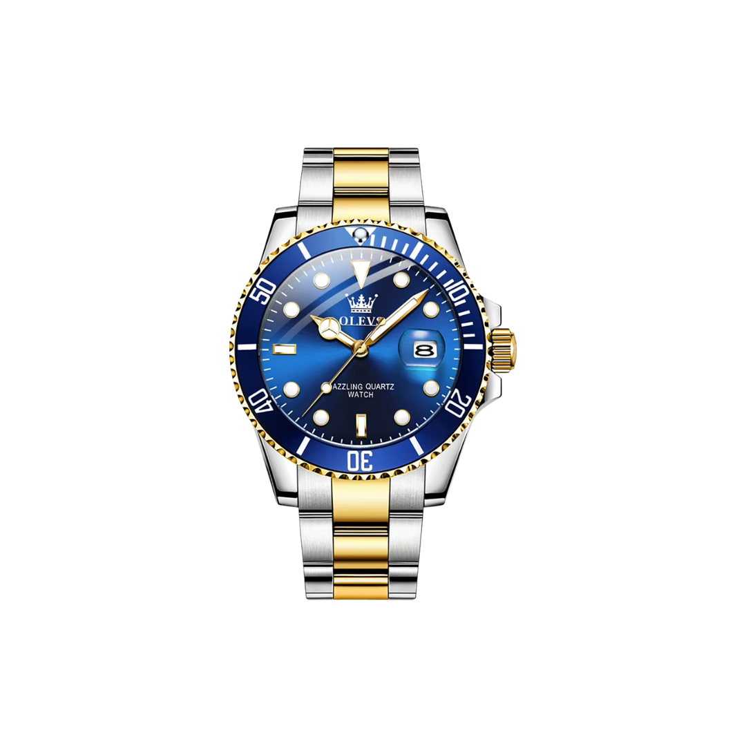 Ollie dual blue watch
