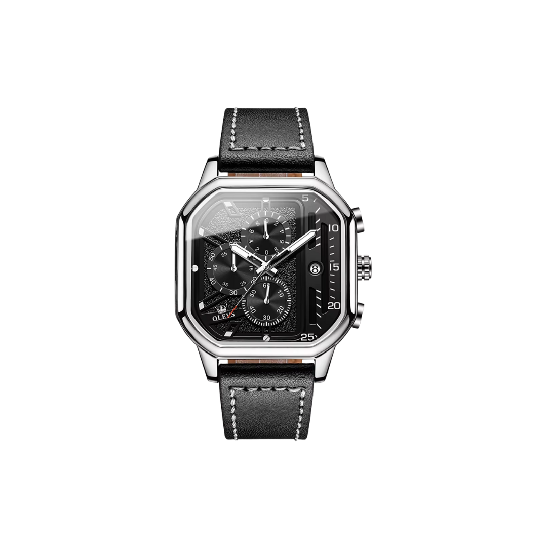 Pablo silver black watch