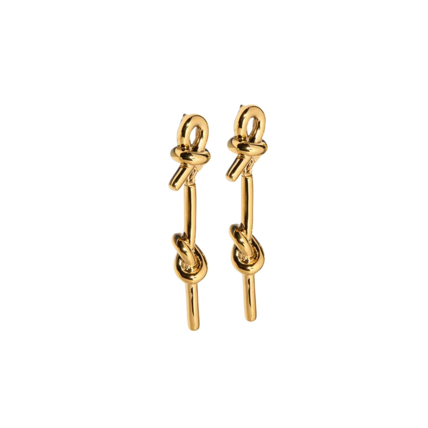 Knot drop earrings