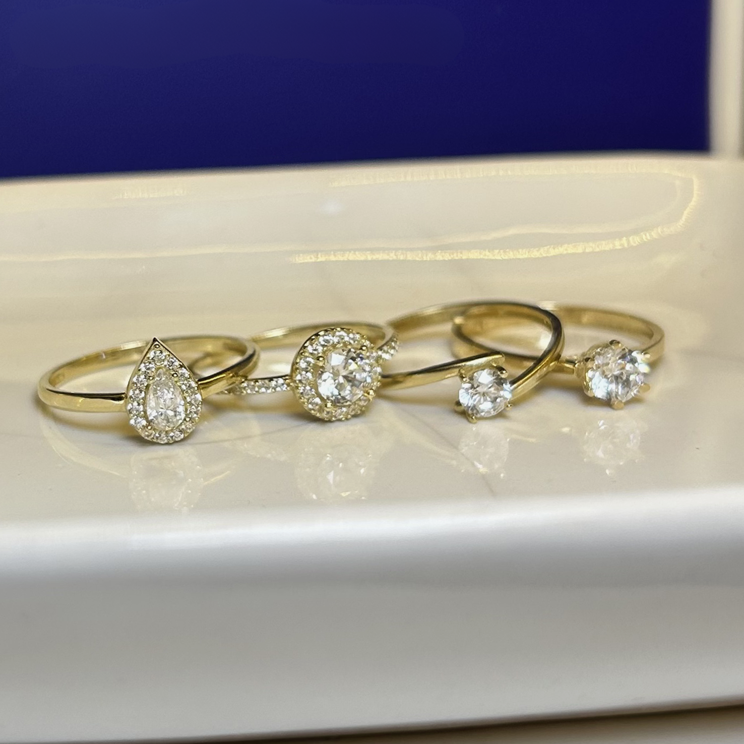 Anillos de compromiso - Oro